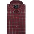 Checks Maroon Shirt : Business
