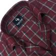 Checks Maroon Shirt : Business