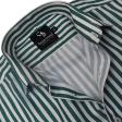 Stripes Light Green Shirt : Business