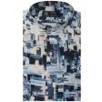 Print Blue Shirt : Party