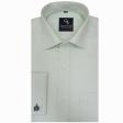 Self Design Light Green Shirt : Business