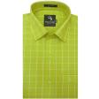 Checks Dark Green Shirt : Business
