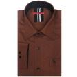 Print Brown Shirt : Slim