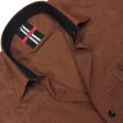 Print Brown Shirt : Slim