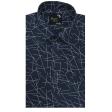 Combination Navy Blue Shirt : Party