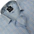 Checks Blue Shirt : Business
