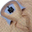Checks Peach Shirt : Business