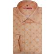 Print Peach Shirt : Slim