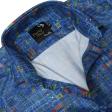 Print Blue Shirt : Party