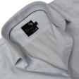 Self Design Light Blue Shirt : Business