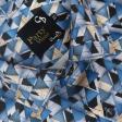 Print Blue Shirt : Party