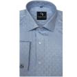Self Design Blue Shirt : Business