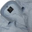 Self Design Blue Shirt : Business