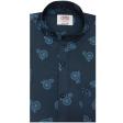 Print Blue Shirt : Ditto