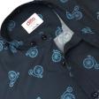 Print Blue Shirt : Ditto