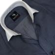 Self Design Dark Gray Shirt : Business