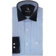 Stripes Blue Shirt : Business