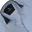 Stripes Blue Shirt : Business