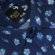 Print Navy Blue Shirt : Party