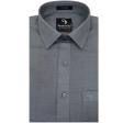 Plain Dark Gray Shirt : Business