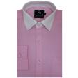 Self Design Pink Shirt : Business