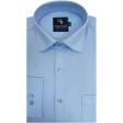 Plain Aqua Blue Shirt : Business