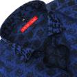 Self Design Black Shirt : Slim