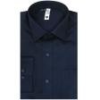 Plain Navy Blue Shirt : Slim