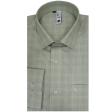 Checks Light Green Shirt : Slim