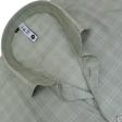 Checks Light Green Shirt : Slim