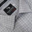 Checks Light Gray Shirt : Business