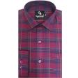 Checks Maroon Shirt : Business