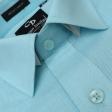 Plain Aqua Blue Shirt : Business