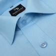Plain Aqua Blue Shirt : Business