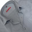 Self Design Grey Shirt : Slim