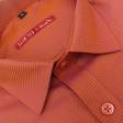 Self Design Orange Shirt : Slim