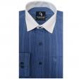 Stripes Blue Shirt : Business