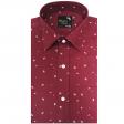 Print Maroon Shirt : Party