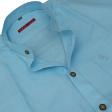 Plain Aqua Blue Shirt : Slim