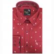 Print Maroon Shirt : Party