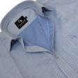 Self Design Light Blue Shirt : Business