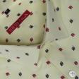 Print Cream Shirt : Slim