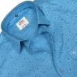 Print Blue Shirt : Ditto