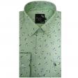 Print Green Shirt : Party