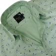 Print Green Shirt : Party