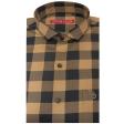 Checks Peach Shirt : Slim