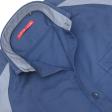 Combination Navy Blue Shirt : Slim