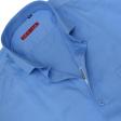 Self Design Blue Shirt : Slim