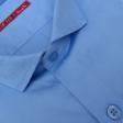 Self Design Blue Shirt : Slim