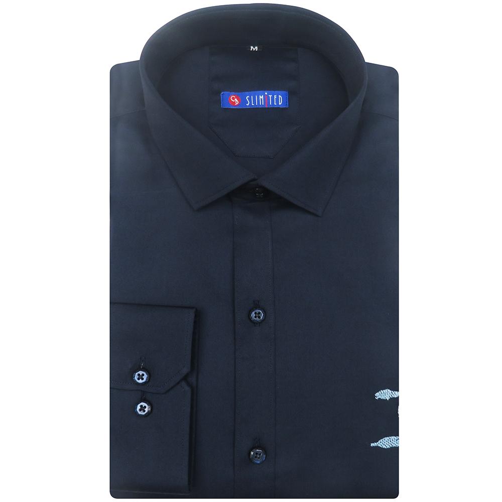 The intensity of the black color in this shirt is world-class.style is modern,yet classic.It is the perfect party shirt, black is always the new black